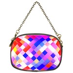 Squares Pattern Geometric Seamless Chain Purse (One Side) Front