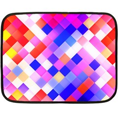 Squares Pattern Geometric Seamless Double Sided Fleece Blanket (mini)  by Dutashop