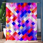 Squares Pattern Geometric Seamless Shower Curtain 60  x 72  (Medium)  60 x72  Curtain