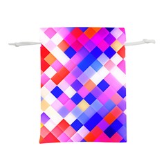 Squares Pattern Geometric Seamless Lightweight Drawstring Pouch (m)