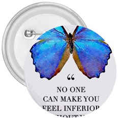 Inferior Quote Butterfly 3  Buttons by SheGetsCreative