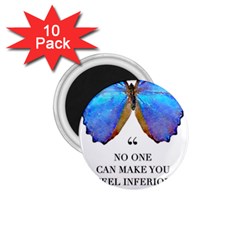 Inferior Quote Butterfly 1 75  Magnets (10 Pack)  by SheGetsCreative