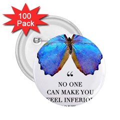 Inferior Quote Butterfly 2 25  Buttons (100 Pack)  by SheGetsCreative