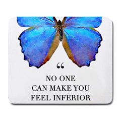 Inferior Quote Butterfly Large Mousepads by SheGetsCreative