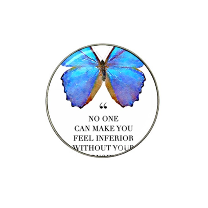 Inferior Quote Butterfly Hat Clip Ball Marker (4 pack)