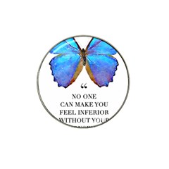 Inferior Quote Butterfly Hat Clip Ball Marker (10 Pack) by SheGetsCreative