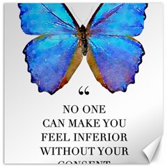 Inferior Quote Butterfly Canvas 12  X 12  by SheGetsCreative