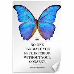 Inferior Quote Butterfly Canvas 24  X 36  by SheGetsCreative