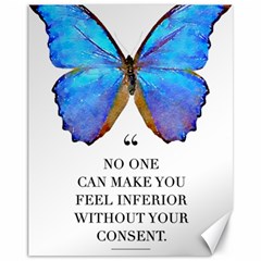 Inferior Quote Butterfly Canvas 11  X 14  by SheGetsCreative