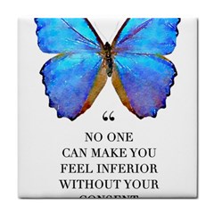 Inferior Quote Butterfly Face Towel by SheGetsCreative