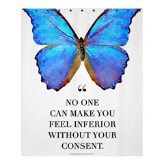 Inferior Quote Butterfly Shower Curtain 60  X 72  (medium)  by SheGetsCreative