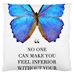 Inferior Quote Butterfly Standard Flano Cushion Case (two Sides) by SheGetsCreative