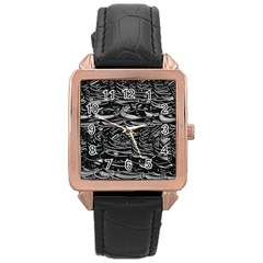 Gc (95) Rose Gold Leather Watch  by GiancarloCesari