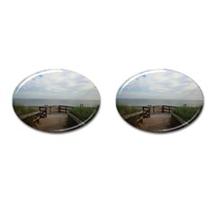 Beach Day  Cufflinks (oval) by IIPhotographyAndDesigns