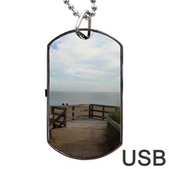 Beach Day  Dog Tag Usb Flash (one Side)