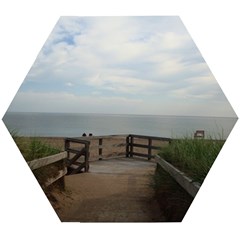 Beach Day  Wooden Puzzle Hexagon by IIPhotographyAndDesigns