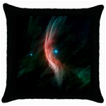   Space Galaxy Throw Pillow Case (Black) Front