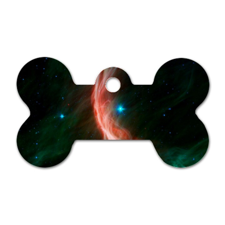   Space Galaxy Dog Tag Bone (One Side)