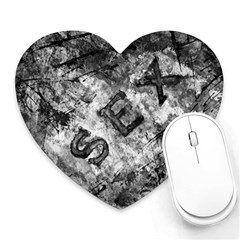 Sex Painting Word Letters Heart Mousepads by Dutashop