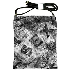 Sex Painting Word Letters Shoulder Sling Bag by Dutashop