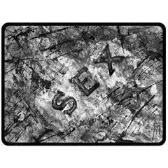 Sex Painting Word Letters Fleece Blanket (large)  by Dutashop