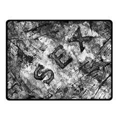 Sex Painting Word Letters Fleece Blanket (small) by Dutashop