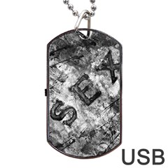 Sex Painting Word Letters Dog Tag Usb Flash (one Side) by Dutashop