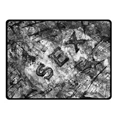 Sex Painting Word Letters Double Sided Fleece Blanket (small)  by Dutashop