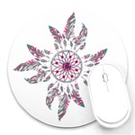 Boho Love Round Mousepads Front