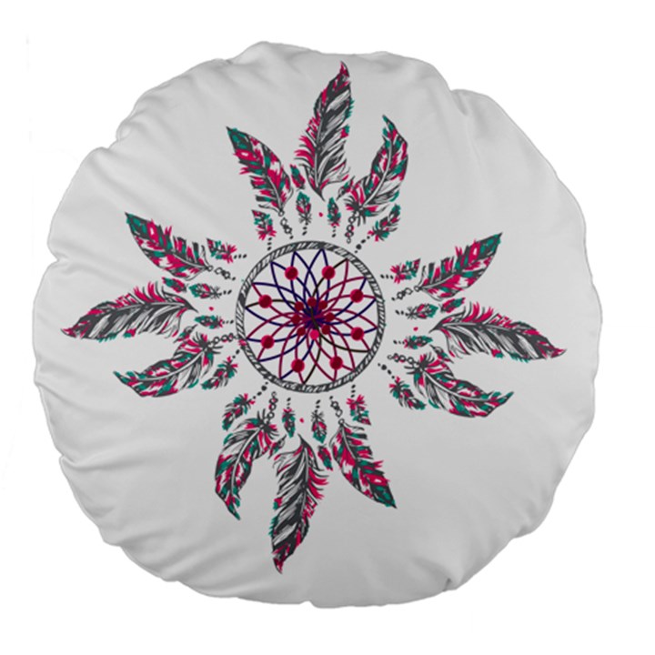 Boho Love Large 18  Premium Flano Round Cushions