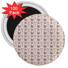 Baatik Floral Print 4 3  Magnets (100 Pack) by designsbymallika