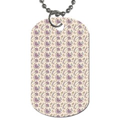 Baatik Floral Print 4 Dog Tag (one Side) by designsbymallika