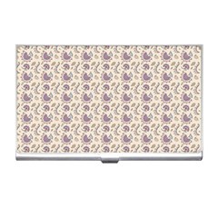 Baatik Floral Print 4 Business Card Holder by designsbymallika