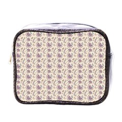 Baatik Floral Print 4 Mini Toiletries Bag (one Side) by designsbymallika