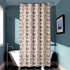 Baatik Floral Print 4 Shower Curtain 36  X 72  (stall)  by designsbymallika