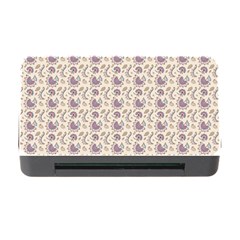 Baatik Floral Print 4 Memory Card Reader With Cf by designsbymallika