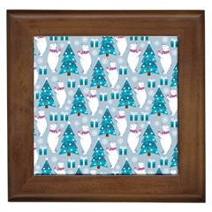 Bear Loves Christmas Tree Bear Loves Christmas Tree Framed Tile by designsbymallika