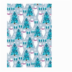 Bear Loves Christmas Tree Bear Loves Christmas Tree Large Garden Flag (two Sides) by designsbymallika