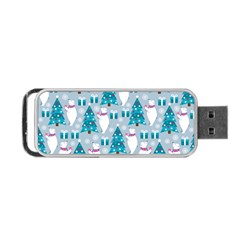 Bear Loves Christmas Tree Bear Loves Christmas Tree Portable Usb Flash (one Side) by designsbymallika