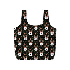 Bear Rein Deer Christmas Full Print Recycle Bag (s) by designsbymallika