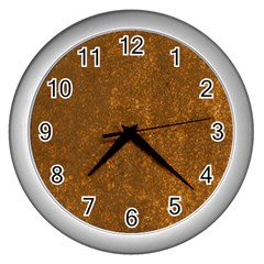 Gc (67) Wall Clock (silver) by GiancarloCesari