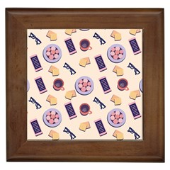 Breakfast Love Breakfast Love Framed Tile by designsbymallika