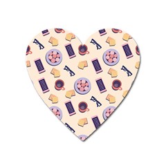 Breakfast Love Breakfast Love Heart Magnet by designsbymallika