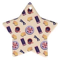 Breakfast Love Breakfast Love Star Ornament (two Sides) by designsbymallika