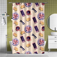 Breakfast Love Breakfast Love Shower Curtain 48  X 72  (small)  by designsbymallika