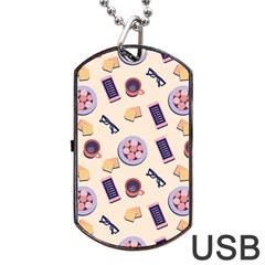 Breakfast Love Breakfast Love Dog Tag Usb Flash (two Sides) by designsbymallika