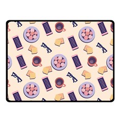 Breakfast Love Breakfast Love Double Sided Fleece Blanket (small)  by designsbymallika