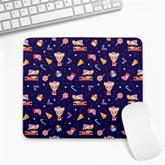 Cat Astro Love Large Mousepads by designsbymallika