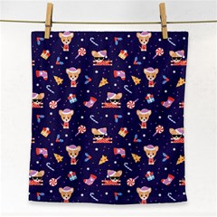 Cat Astro Love Face Towel by designsbymallika