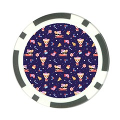 Cat Astro Love Poker Chip Card Guard (10 Pack) by designsbymallika